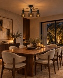 Lampa sufitowa 3xE27 RUNE BLACK