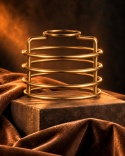 Lampa sufitowa 3xE27 RUNE WHITE/GOLD