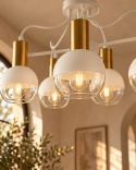 Lampa sufitowa 5xE27 ARNE WHITE/GOLD