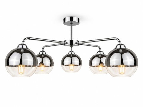 Lampa sufitowa 5xE27 ICE SILVER