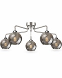 Lampa sufitowa 5xE27 PLUTON SILVER