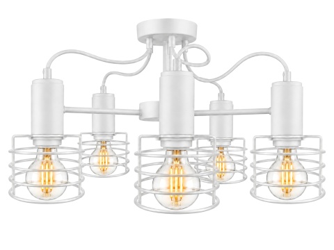 Lampa sufitowa 5xE27 RUNE WHITE