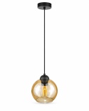 Lampa wisząca 1xE27 AMBRE BLACK