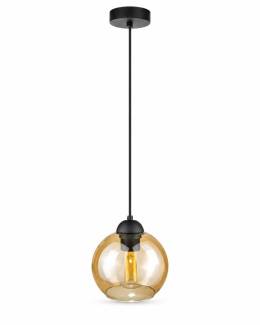 Lampa wisząca 1xE27 AMBRE BLACK