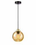 Lampa wisząca 1xE27 AMBRE GOLD
