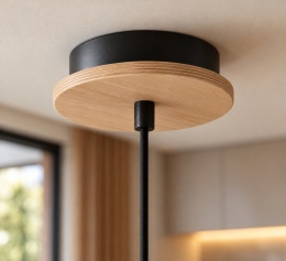 Lampa wisząca 1xE27 AMBRE WOOD