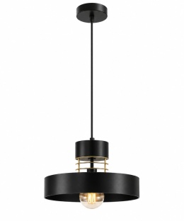 Lampa wisząca 1xE27 BOSSI GOLD/BLACK