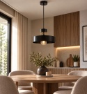 Lampa wisząca 1xE27 BOSSI GOLD/BLACK