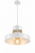 Lampa wisząca 1xE27 BOSSI GOLD/WHITE