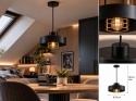 Lampa wisząca 1xE27 BOSSI II GOLD/BLACK