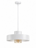Lampa wisząca 1xE27 BOSSI II GOLD/WHITE