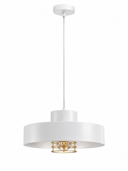 Lampa wisząca 1xE27 BOSSI II GOLD/WHITE