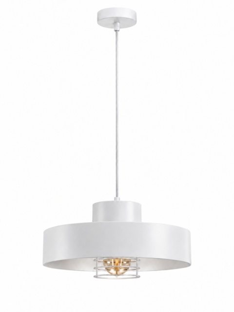 Lampa wisząca 1xE27 BOSSI II WHITE