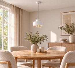 Lampa wisząca 1xE27 BOSSI II WHITE