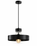 Lampa wisząca 1xE27 BOSSI WHITE/BLACK