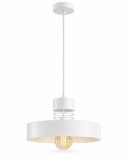 Lampa wisząca 1xE27 BOSSI WHITE