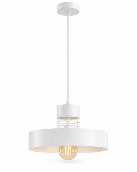 Lampa wisząca 1xE27 BOSSI WHITE