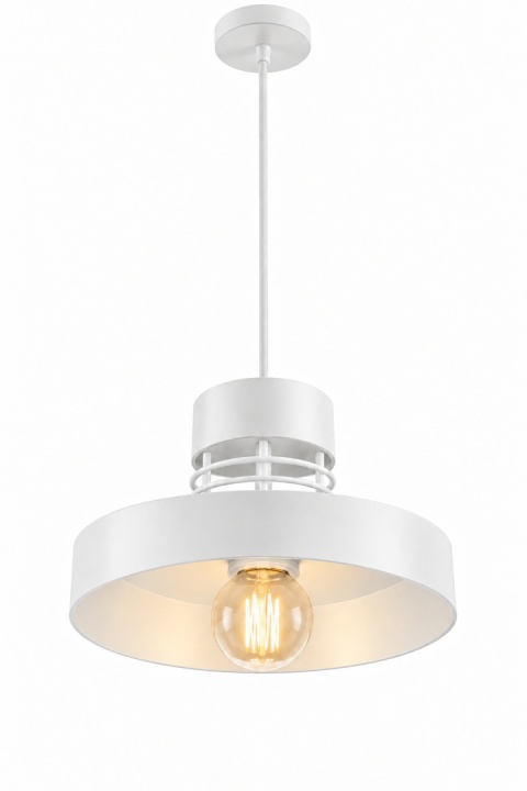 Lampa wisząca 1xE27 BOSSI WHITE