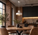 Lampa wisząca 1xE27 BOSSI WHITE