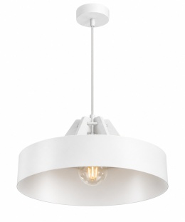 Lampa wisząca 1xE27 BOSSI WOOD WHITE