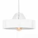 Lampa wisząca 1xE27 BOSSI WOOD WHITE
