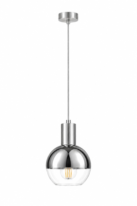 Lampa wisząca 1xE27 ICE SILVER