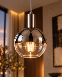 Lampa wisząca 1xE27 ICE SILVER