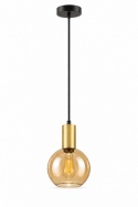 Lampa wisząca 1xE27 JANTAR GOLD