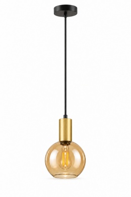 Lampa wisząca 1xE27 JANTAR GOLD