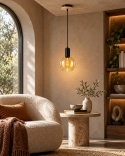 Lampa wisząca 1xE27 JANTAR WOOD