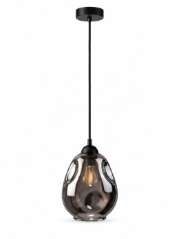 Lampa wisząca 1xE27 LOKI BLACK