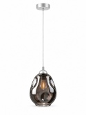 Lampa wisząca 1xE27 LOKI SILVER