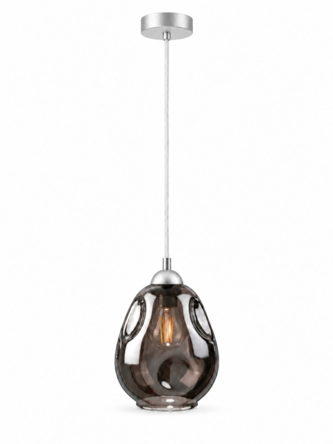 Lampa wisząca 1xE27 LOKI SILVER