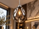 Lampa wisząca 1xE27 LOKI SILVER