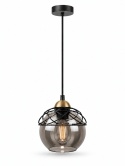 Lampa wisząca 1xE27 MERA BLACK/GOLD
