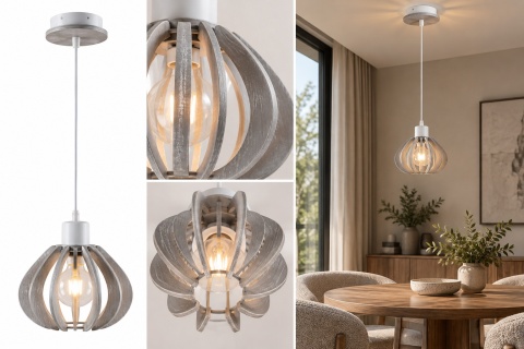 Lampa wisząca 1xE27 NICOLETA GREY 831