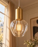 Lampa wisząca 1xE27 VERRE GOLD