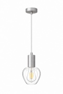 Lampa wisząca 1xE27 VERRE SILVER