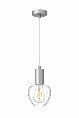 Lampa wisząca 1xE27 VERRE SILVER