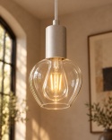 Lampa wisząca 1xE27 VERRE SILVER