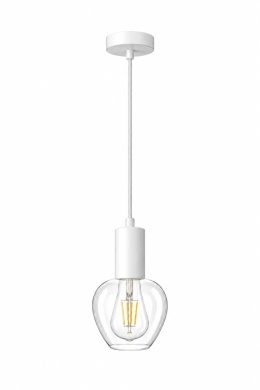 Lampa wisząca 1xE27 VERRE WHITE