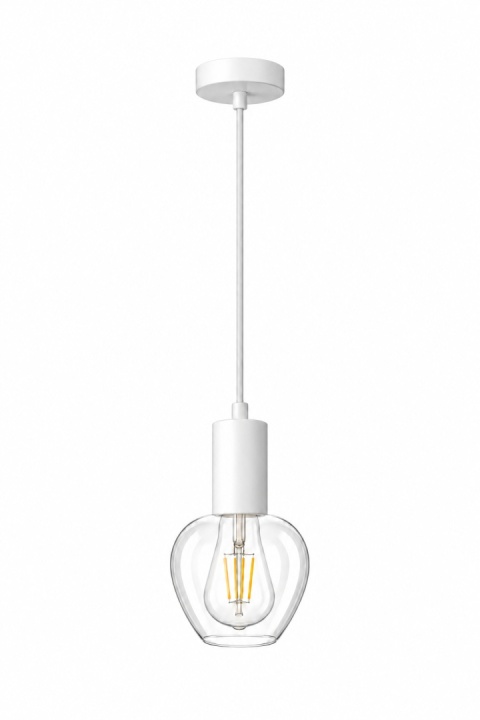 Lampa wisząca 1xE27 VERRE WHITE