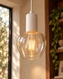 Lampa wisząca 1xE27 VERRE WHITE