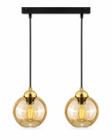 Lampa wisząca 2xE27 AMBRE GOLD