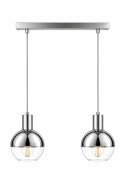Lampa wisząca 2xE27 ICE SILVER