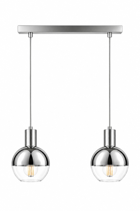 Lampa wisząca 2xE27 ICE SILVER