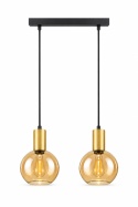 Lampa wisząca 2xE27 JANTAR GOLD