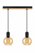 Lampa wisząca 2xE27 JANTAR WOOD
