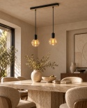 Lampa wisząca 2xE27 JANTAR WOOD