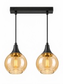 Lampa wisząca 2xE27 LACRIMA HONEY BLACK